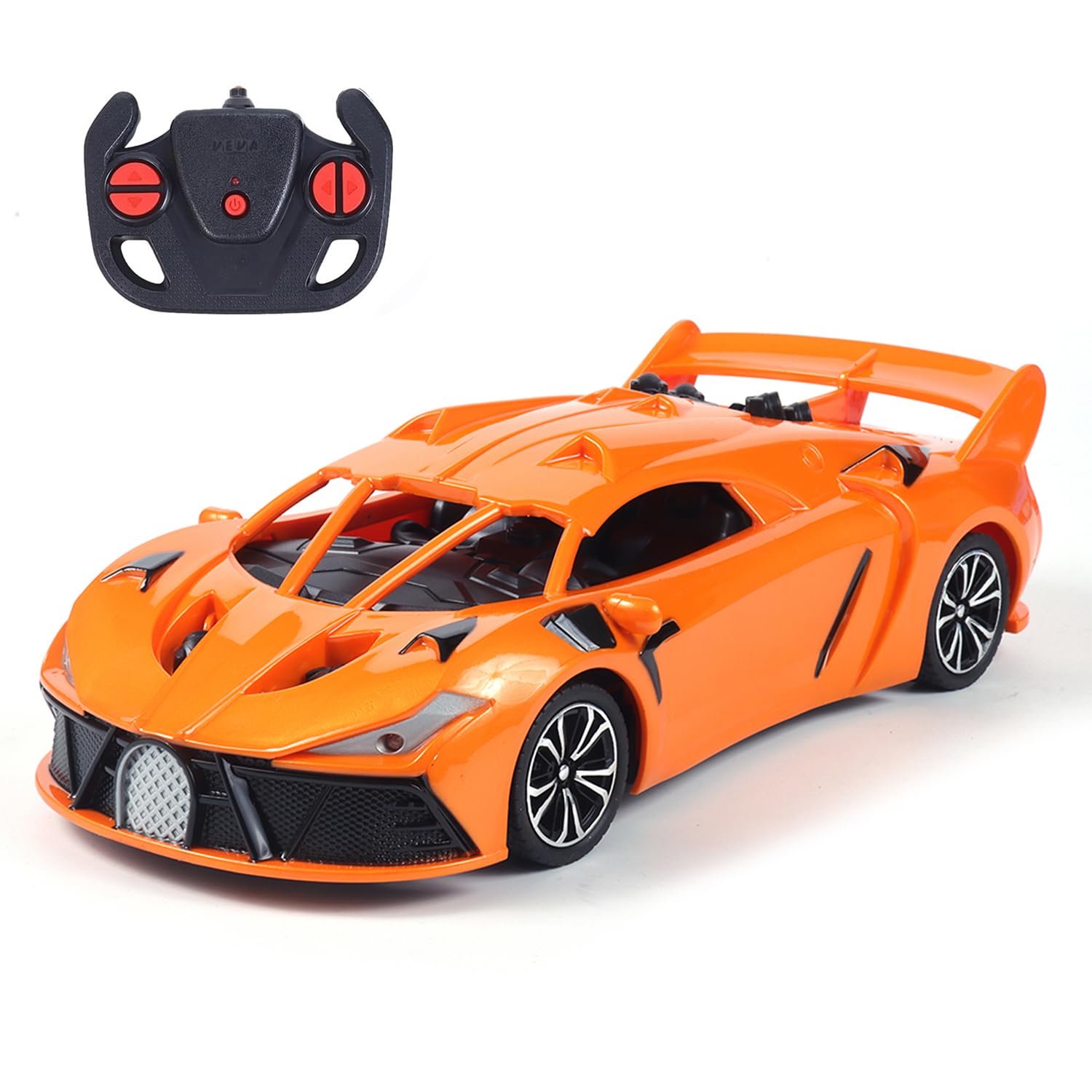 RC Drift Car | 4WD 20Kmph with Boost Mode, 2.4Ghz Long Range Remote, Hard Shell Body, LED Headlights, Race-Ready Build - Image 4